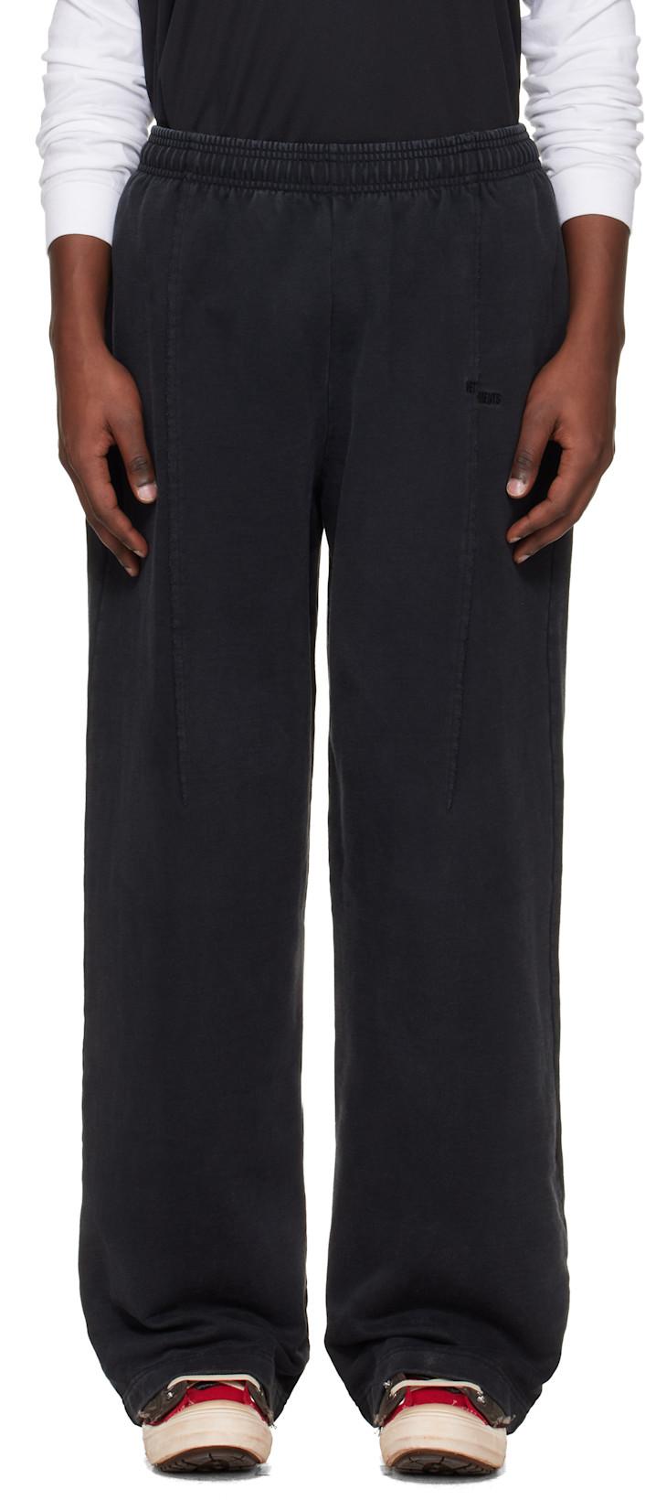 Black Cut Sweatpants by VETEMENTS