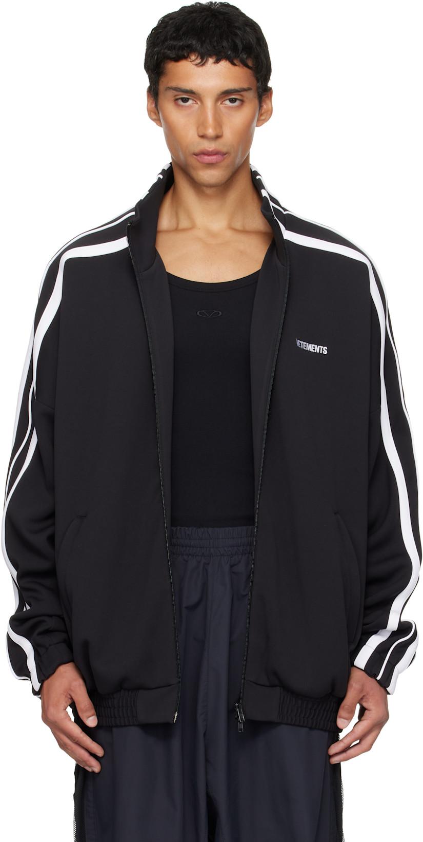 Black Gym Track Jacket by VETEMENTS