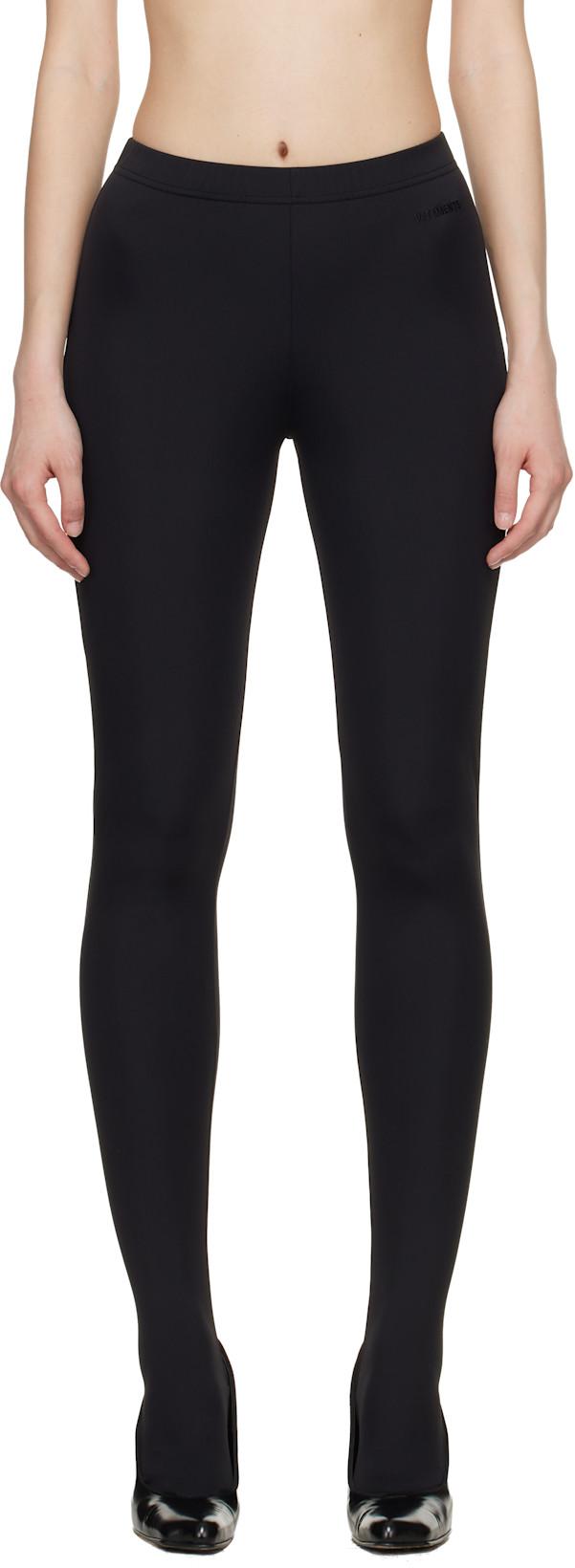 Black Push-Up Tights by VETEMENTS