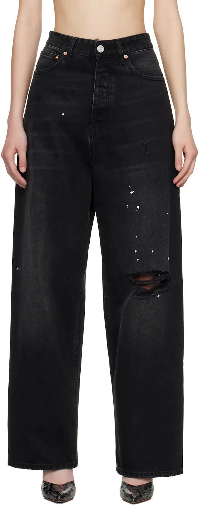 Black Ripped Jeans by VETEMENTS