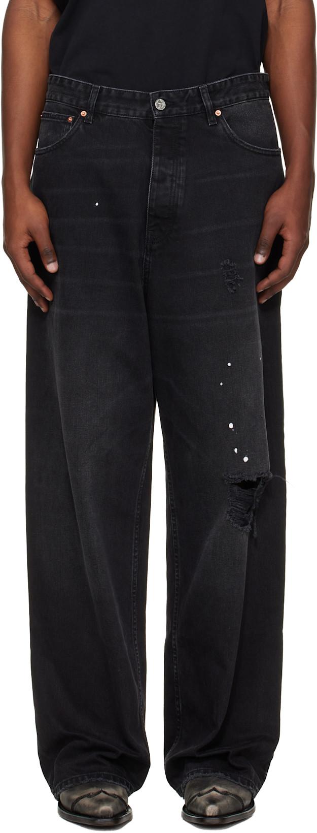 Black Ripped Jeans by VETEMENTS