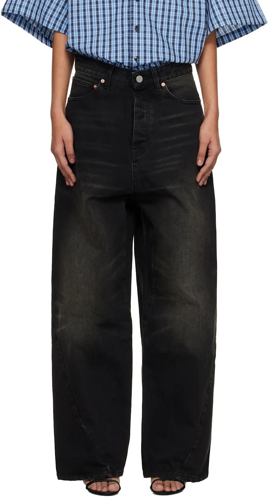 Black Spiral Jeans by VETEMENTS