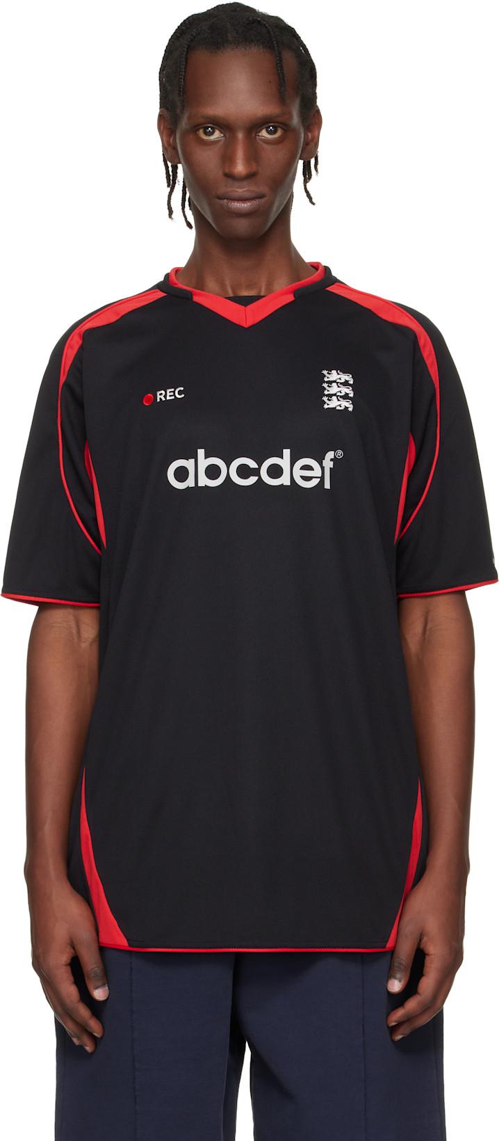 Black & Red Alphabet Football Jersey by VETEMENTS