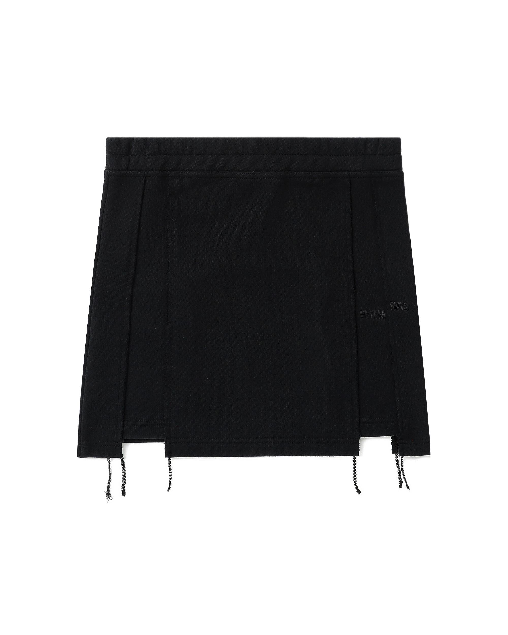 Blackout cut-up skirt by VETEMENTS
