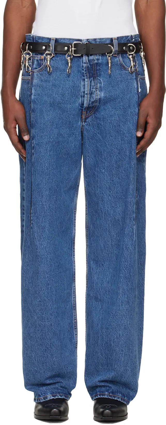 Blue Cut Jeans by VETEMENTS
