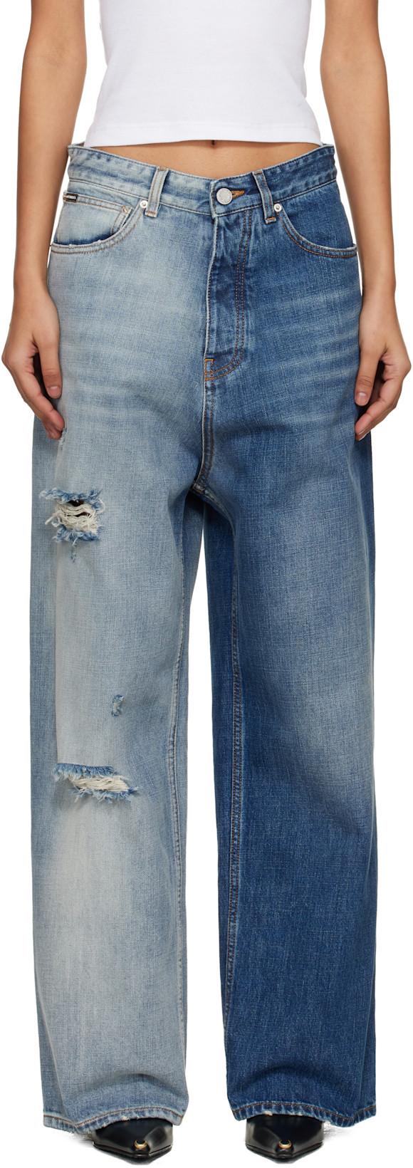 Blue Degrade Effect Jeans by VETEMENTS