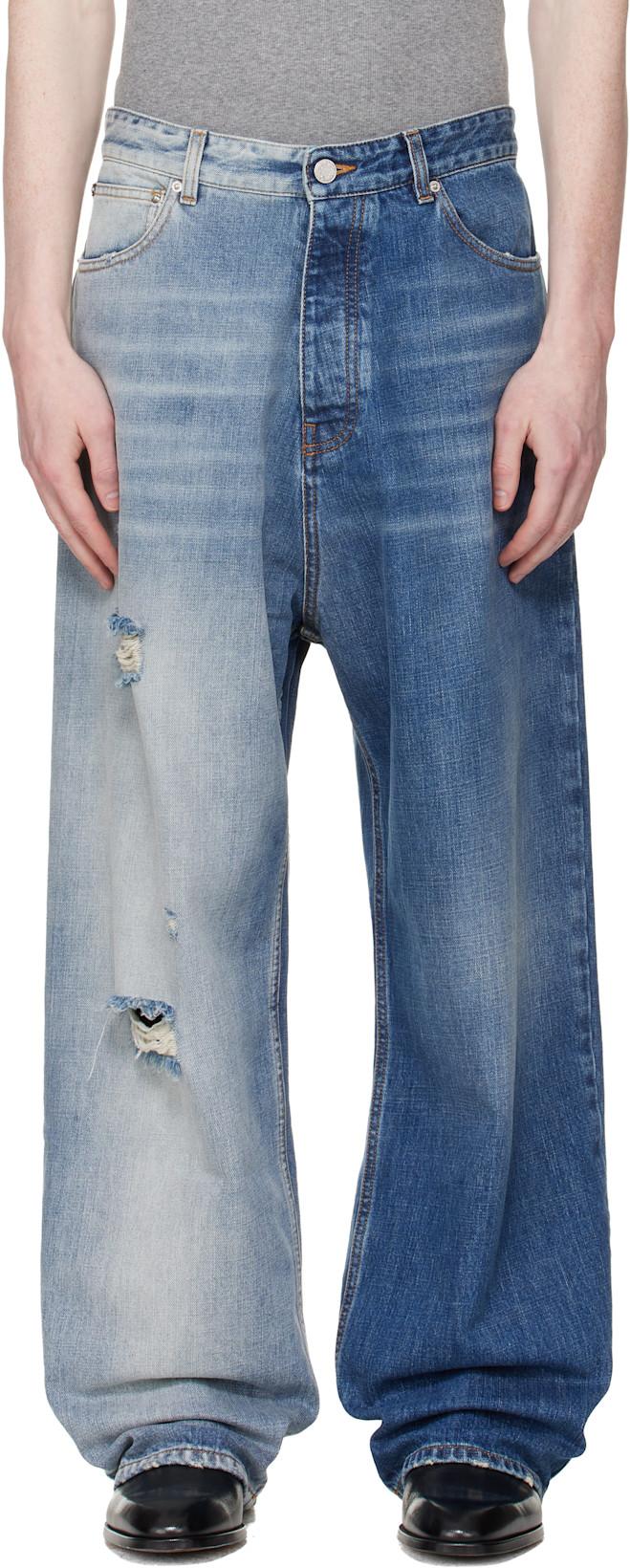 Blue Degrade Effect Jeans by VETEMENTS