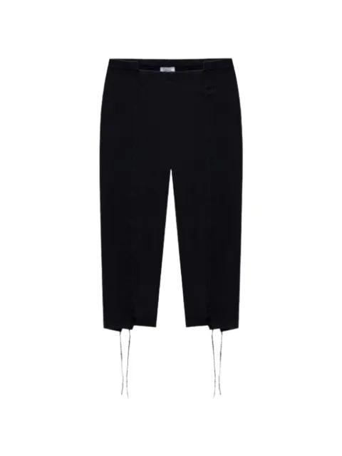 Cut-Up Capri cotton trousers by VETEMENTS