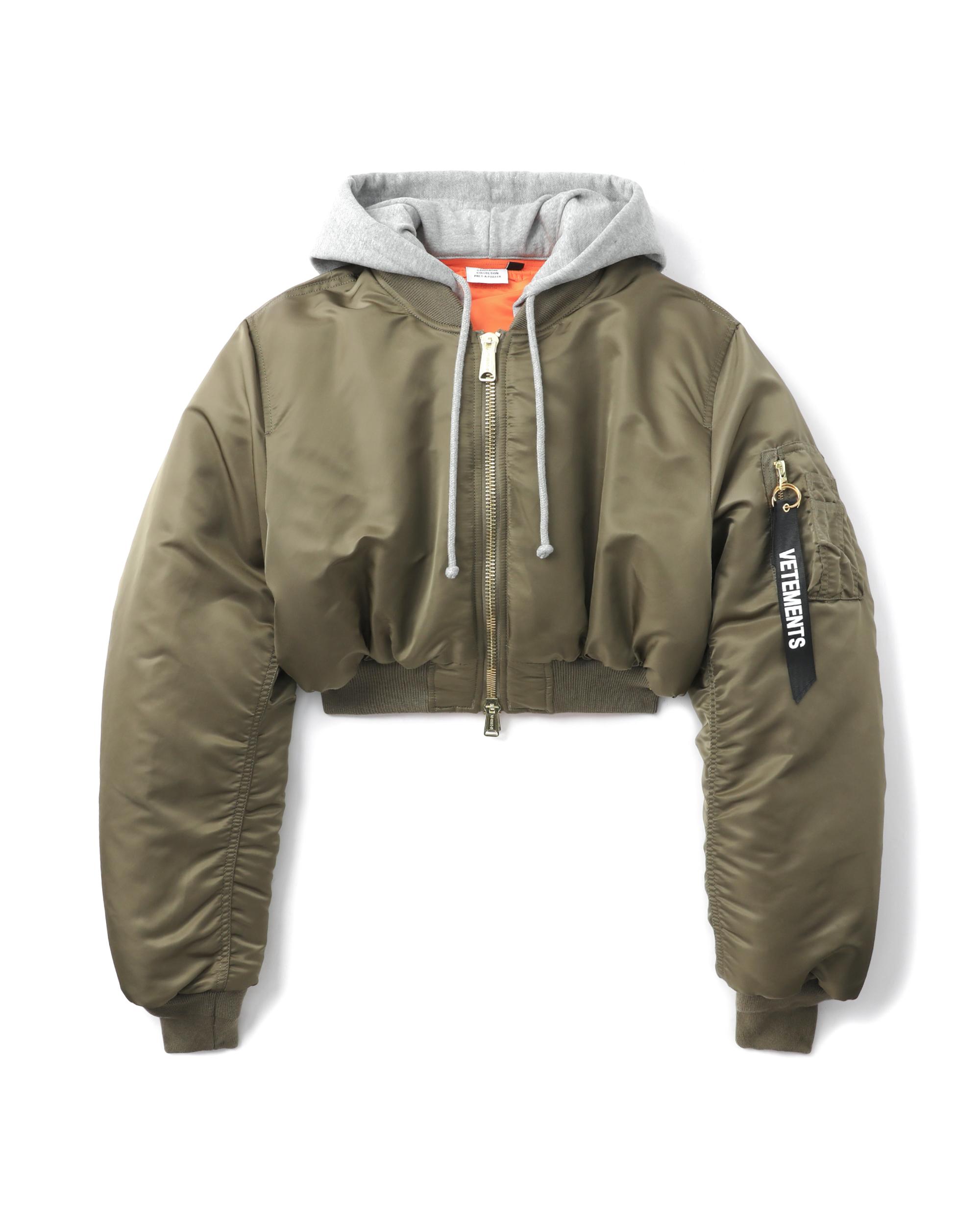 Fitted hoodied bomber jacket by VETEMENTS