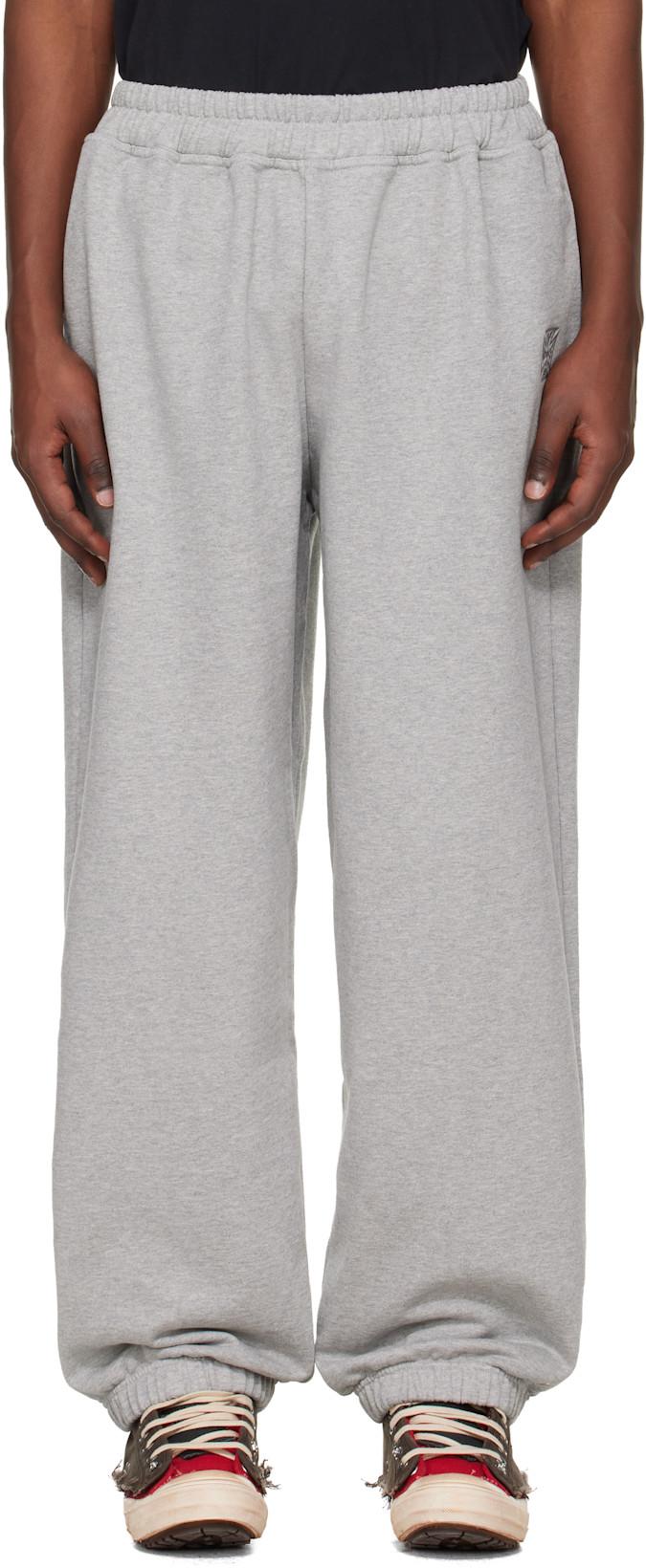 Gray Biker Cross Logo Sweatpants by VETEMENTS