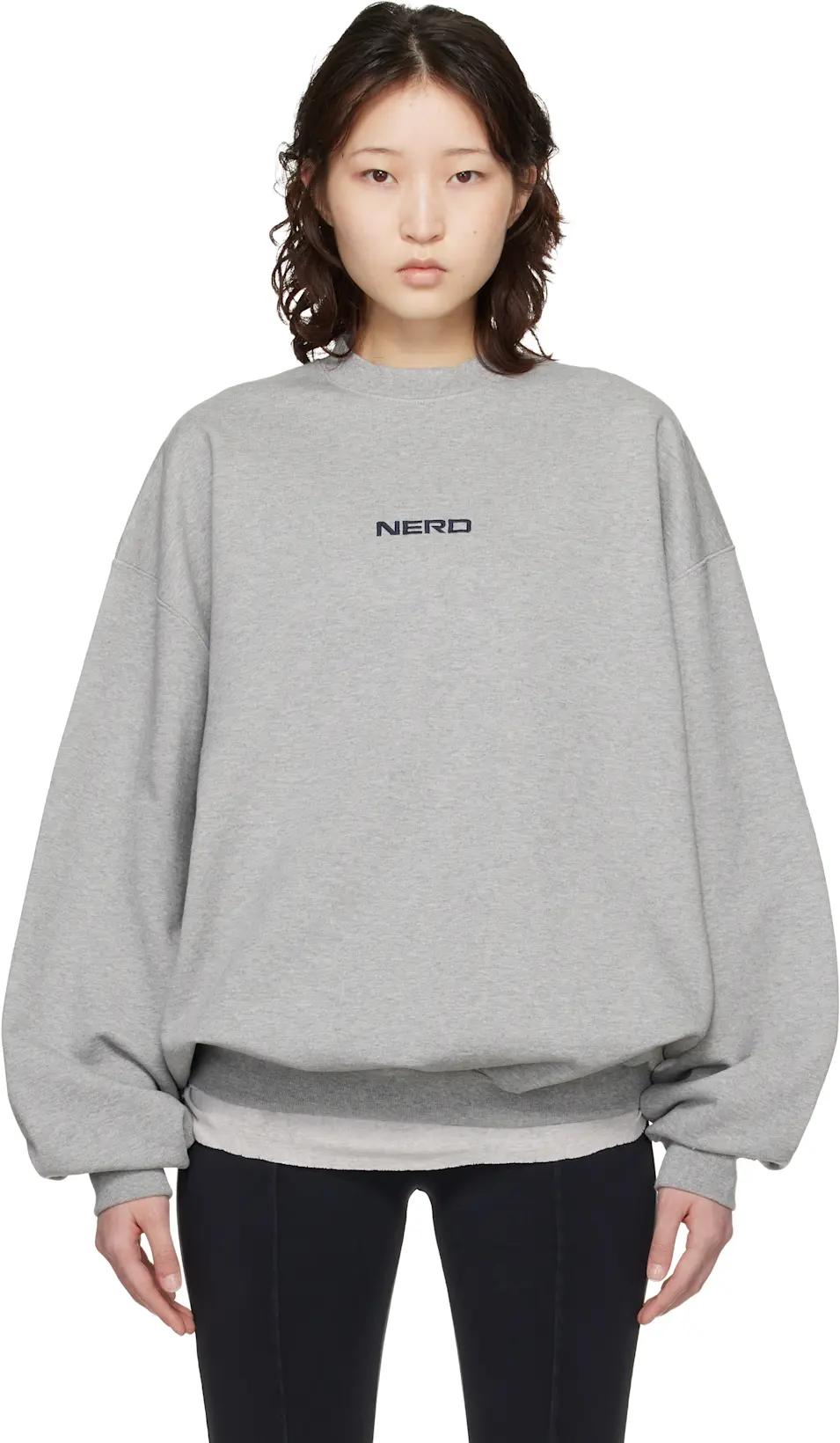 Gray 'NERD' Sweatshirt by VETEMENTS