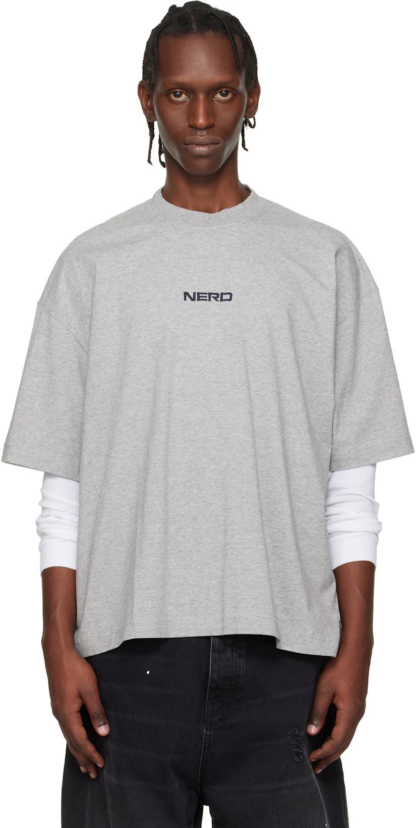 Gray 'NERD' T-shirt by VETEMENTS