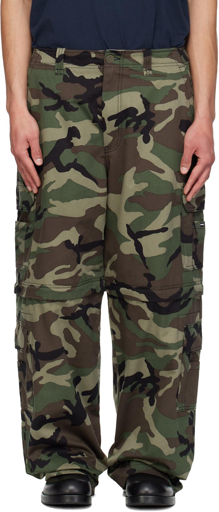 Green Camo Cargo Pants by VETEMENTS