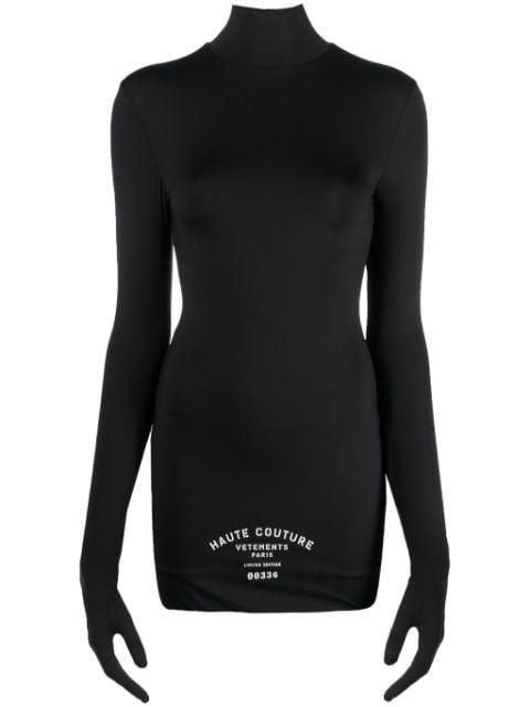 Maison De Couture glove-sleeves minidress by VETEMENTS