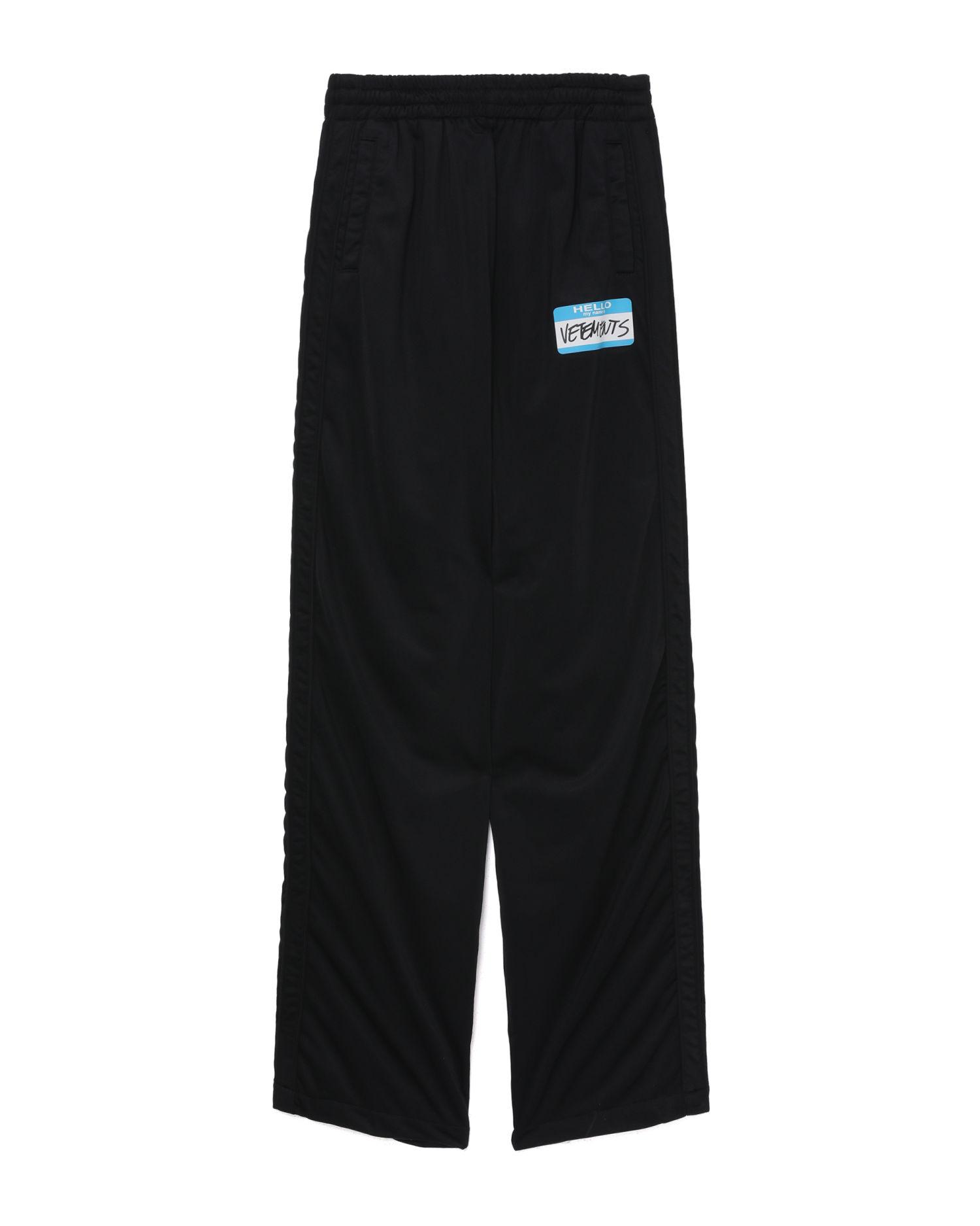 "My Name Is" track pants by VETEMENTS
