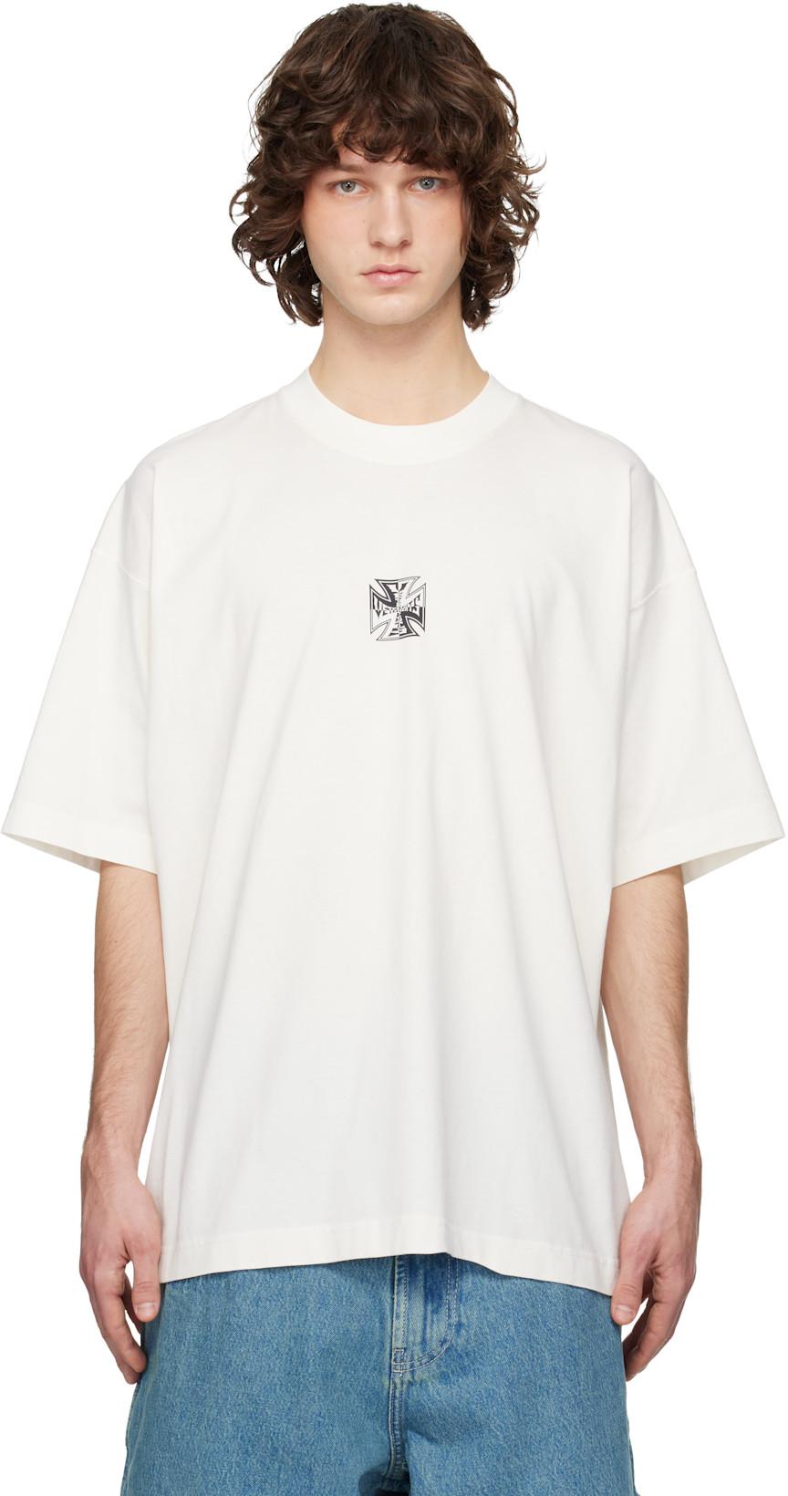 Off-White Biker Cross Logo T-shirt by VETEMENTS