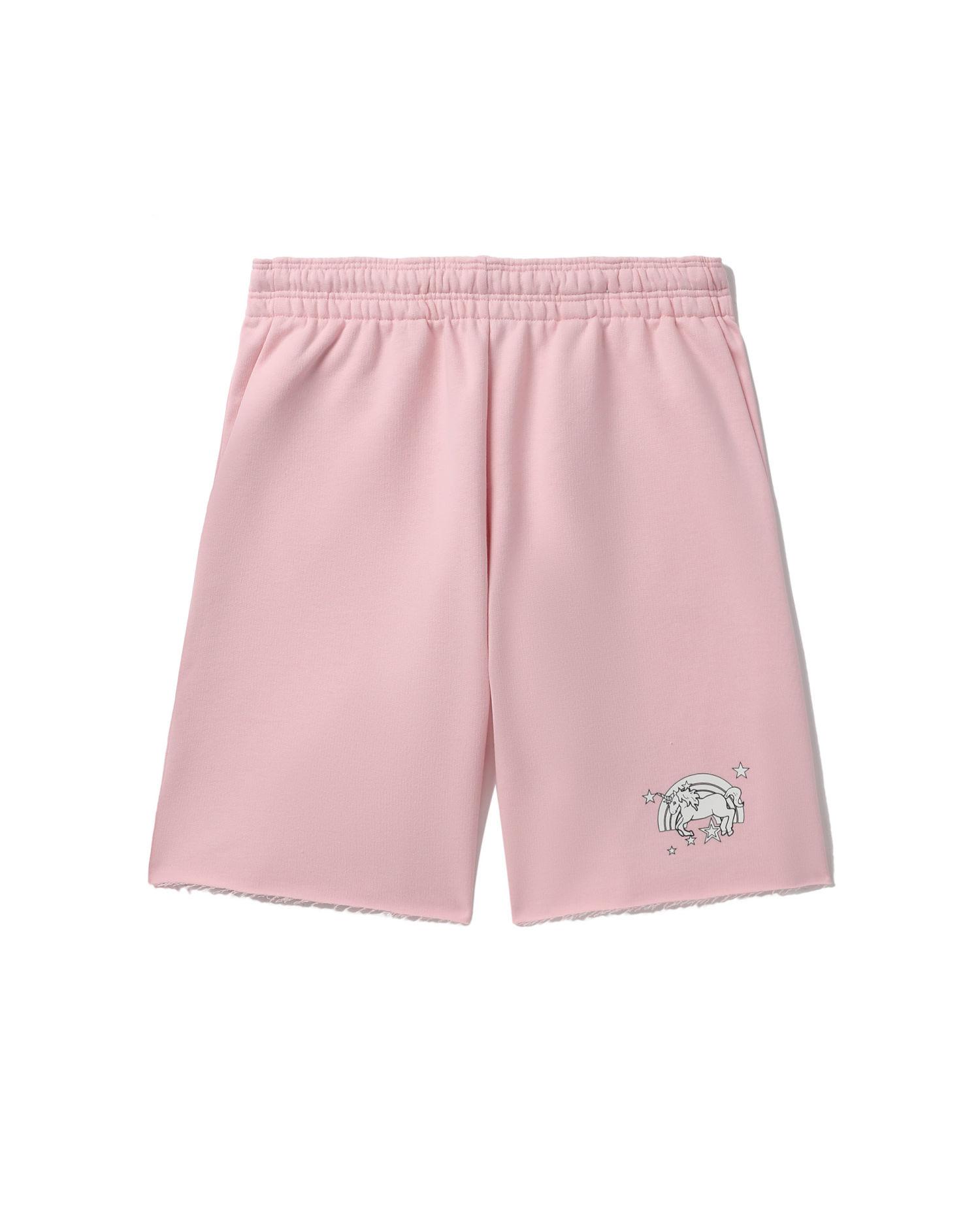 Unicorn printed sweat shorts by VETEMENTS