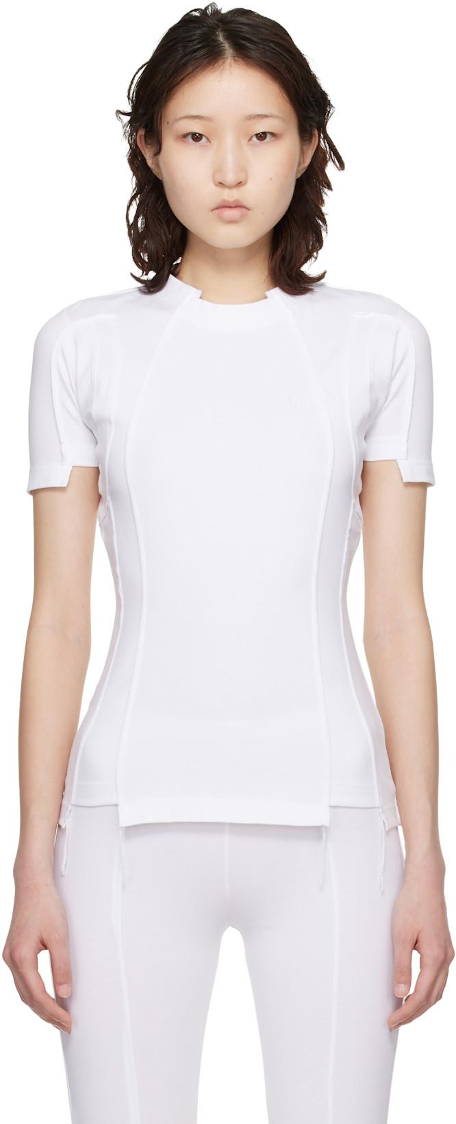 White Cut-Up Baby T-shirt by VETEMENTS
