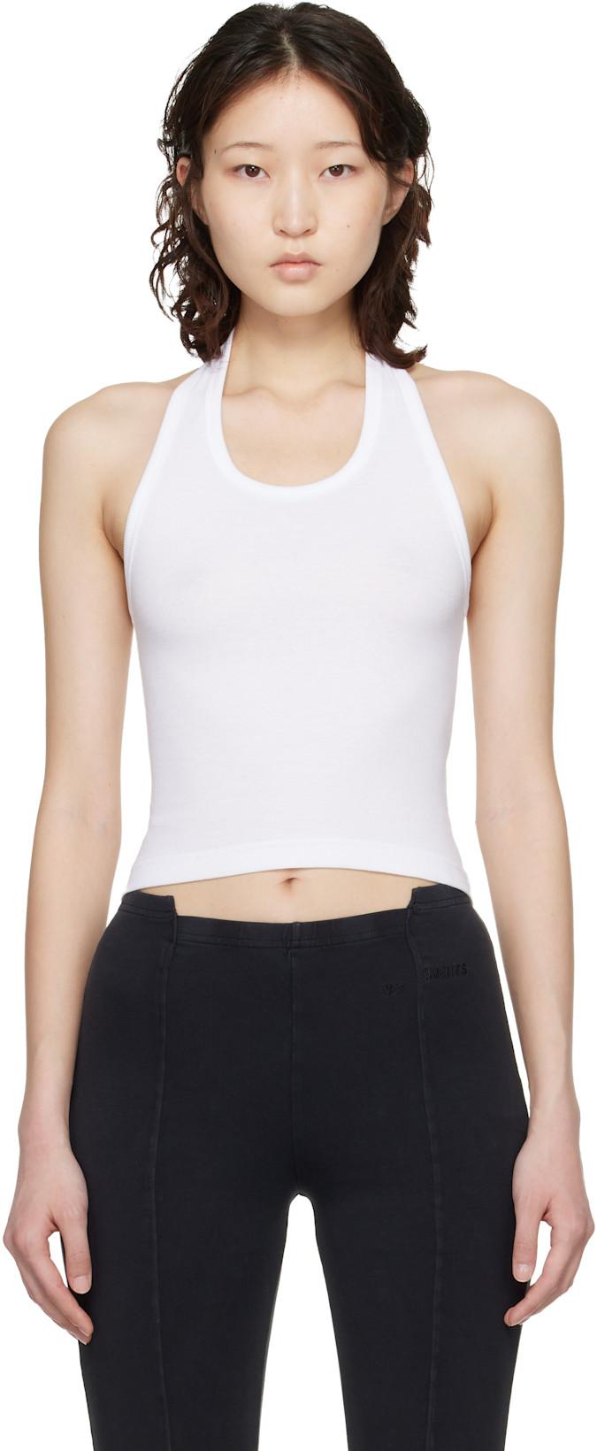 White Halter Top by VETEMENTS