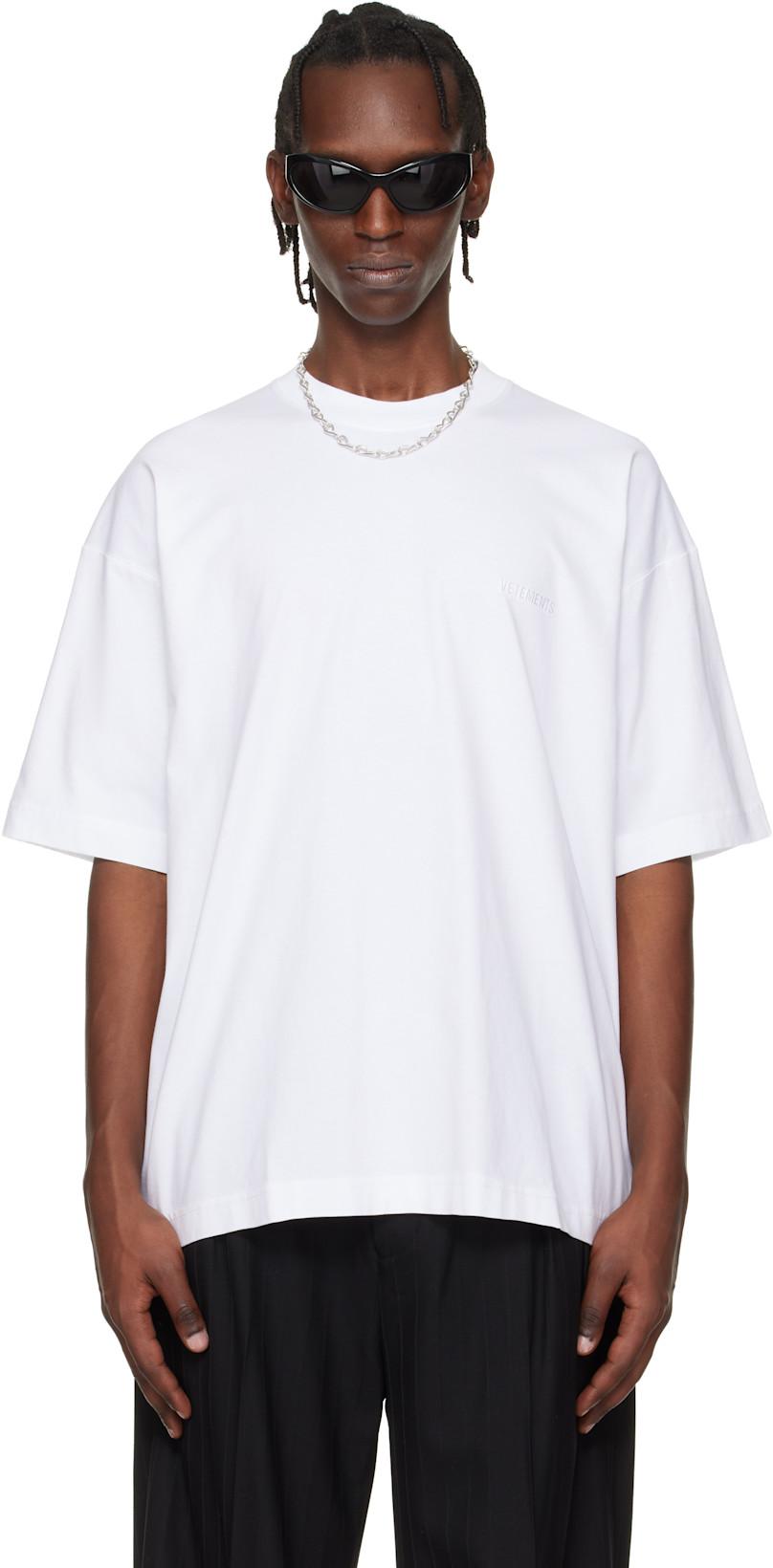 White Iconic Logo T-shirt by VETEMENTS