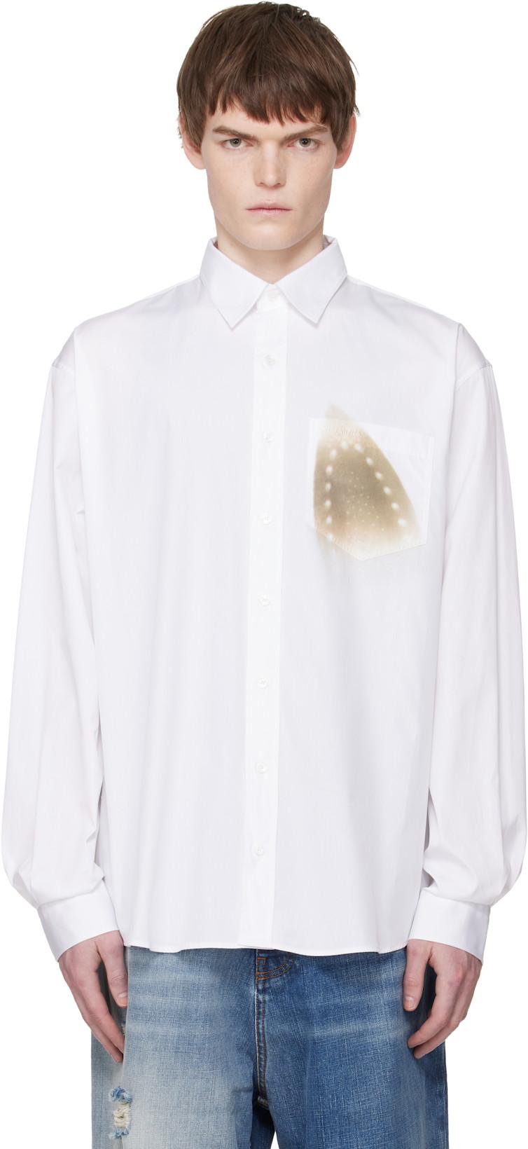 White Well Ironed Classic Shirt by VETEMENTS