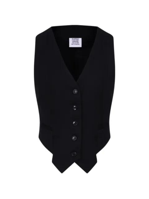 button-up V-neck waistcoat by VETEMENTS