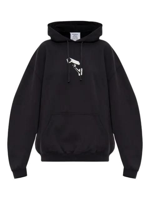 camera-print hoodied sweatshirt by VETEMENTS