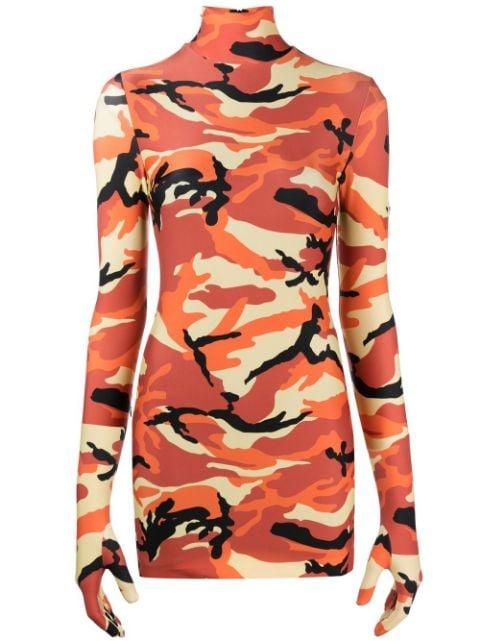 camouflage-print minidress by VETEMENTS