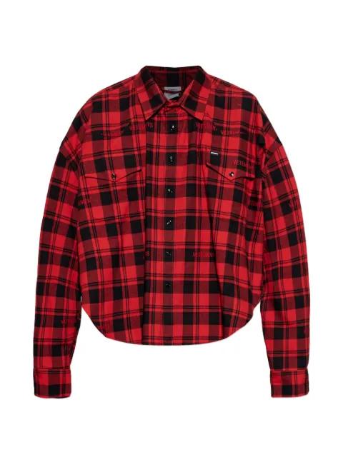 checked chest-pocket shirt by VETEMENTS