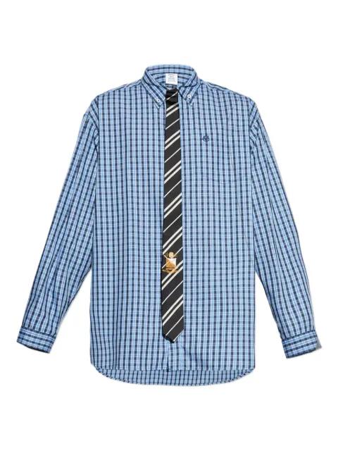 checked cotton shirt by VETEMENTS