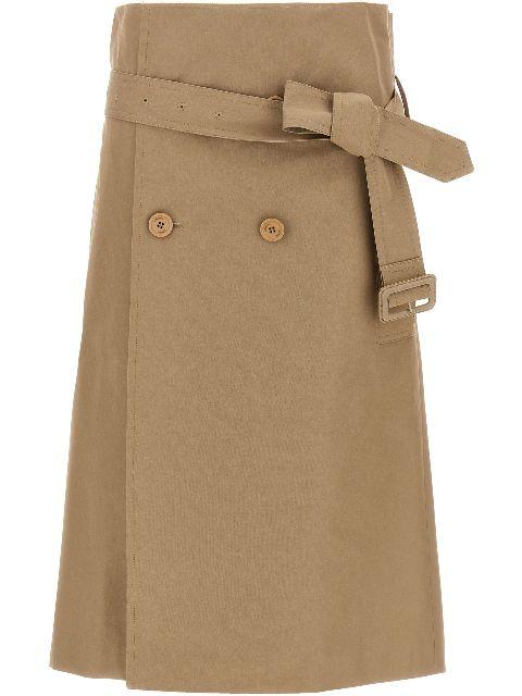 cotton midi skirt by VETEMENTS