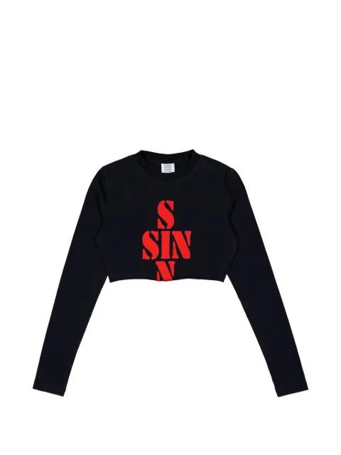 cropped T-shirt by VETEMENTS