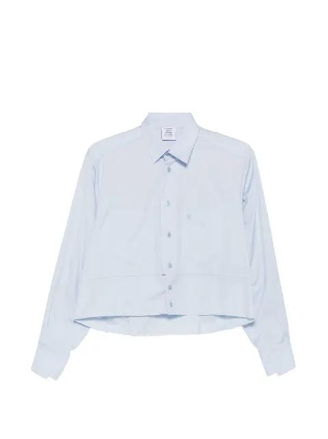 cropped raw-edge shirt by VETEMENTS