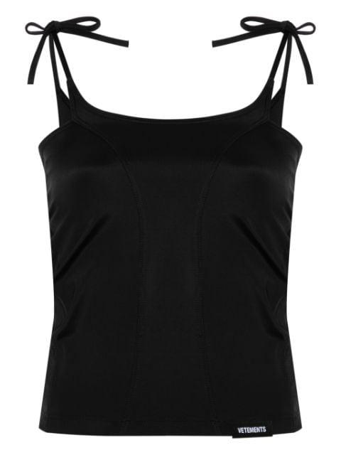 cut-out panelled tank top by VETEMENTS