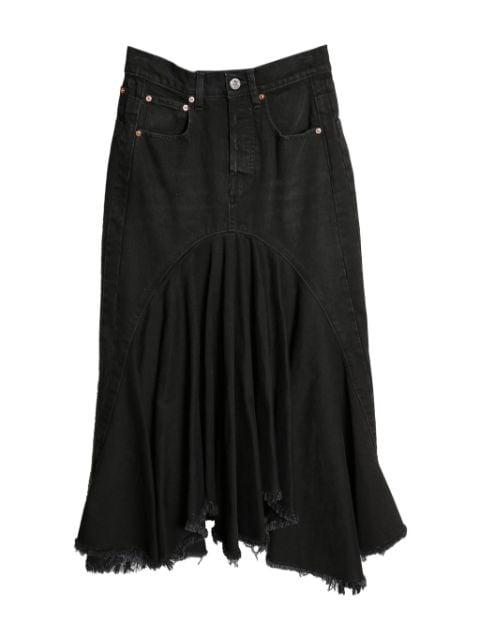 denim midi skirt by VETEMENTS