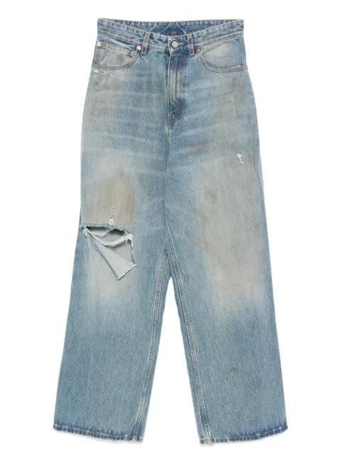 distressed baggy jeans by VETEMENTS