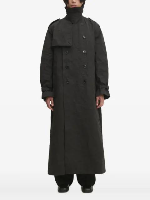 double-breasted belted trench coat by VETEMENTS