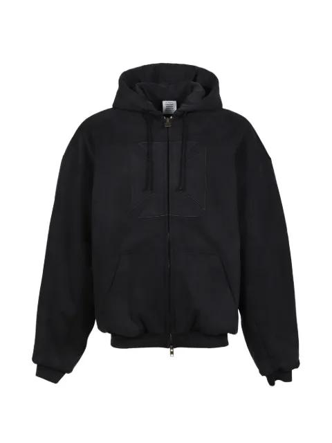 embridered cross hoodie by VETEMENTS