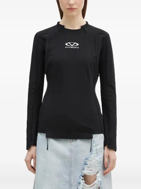 exposed-seam T-shirt by VETEMENTS