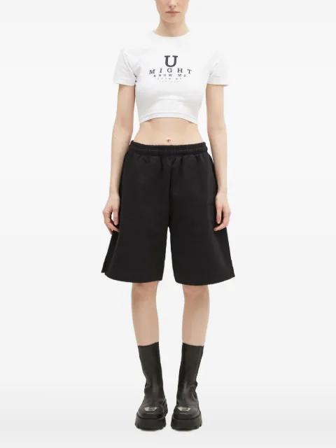 eye-chart cropped top by VETEMENTS