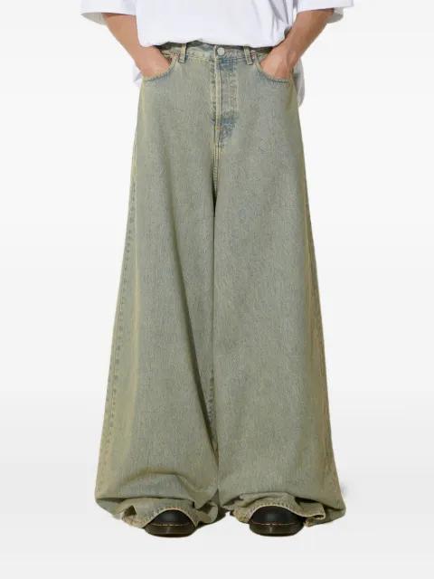 faded wide-leg jeans by VETEMENTS