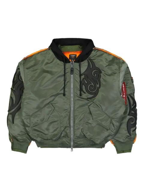 graphic-motif bomber jacket by VETEMENTS