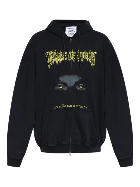 graphic-print zip-up hoodie by VETEMENTS