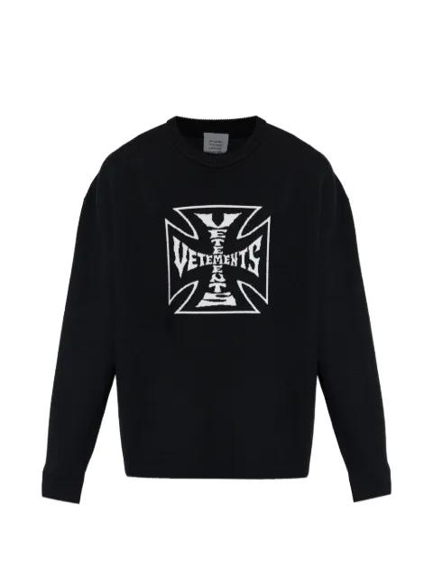 graphic wool sweater by VETEMENTS