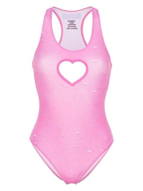 heart cut-out swimsuit by VETEMENTS