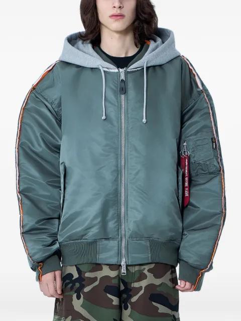 integrated-hood bomber jacket by VETEMENTS