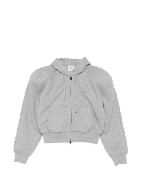 jersey zip hoodie by VETEMENTS