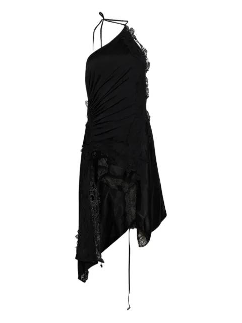lace-detailed asymmetric dress by VETEMENTS