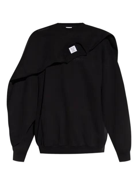 layered cotton sweatshirt by VETEMENTS