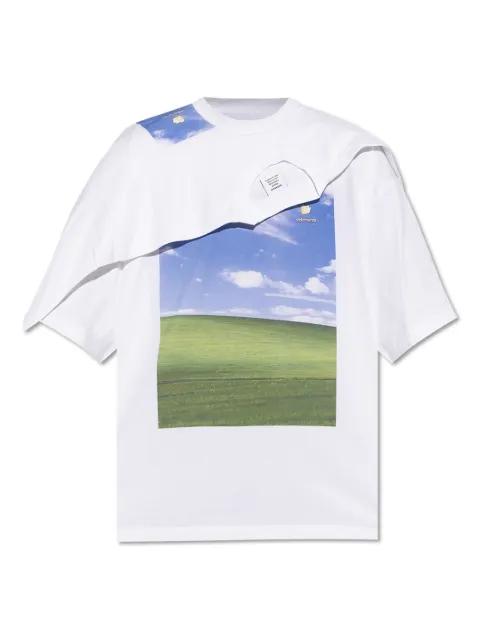 layered graphic-print T-shirt by VETEMENTS